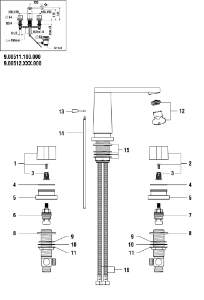 Bild von LAUFEN - SOCKEL ROSETTE NEWCLASSIC 3 LOCH CHRO, Art.Nr. :WI452607100