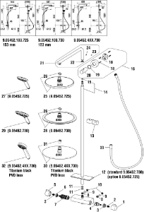 Bild von LAUFEN - WANDMONTAGESATZ SHOWERSTATION F423, Art.Nr. :WI529058423000