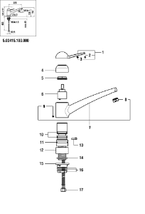 Bild von LAUFEN - AUSLAUF KOMPLET 225MM MILOR 3415 CHRO, Art.Nr. :WI534094100000