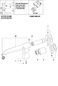 Bild von LAUFEN - AUSLAUF 180MM ZU SBOX 2P PURE F423, Art.Nr. :WI534131423000