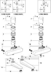Bild von LAUFEN - AUSLAUF WANDMISCHER EASYTOUCH A225 CHRO, Art.Nr. :WI534153100000
