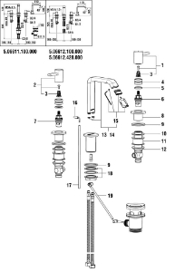 Bild von LAUFEN - AUSLAUF O/SCHLITZ WAS MEDA 3-L A110 CHRO, Art.Nr. :WI534159100600