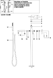 Bild von LAUFEN - AUSLAUF BADMISCH TWINPLUS SLIM A210 CHRO, Art.Nr. :WI534165100000
