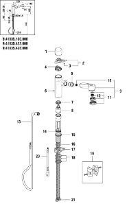 Bild von LAUFEN - AUSZUGBRAUSE CLASS REDESIG SWISSTAP F423, Art.Nr. :WI539047423000