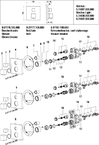 Bild von LAUFEN - QUADRIGA ROSETTE SBOX LAUFEN 2G. BAD CHRO, Art.Nr. :WI569059100600