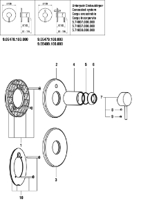 Bild von LAUFEN - HEBEL TWINPLUS d48 E40 S-BOX LAUFEN CHRO, Art.Nr. :WI570106100600