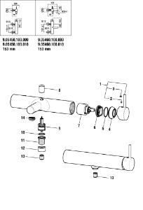 Bild von LAUFEN - HEBEL UMGE TWINPLUS d48 E40 LAUFEN CHRO, Art.Nr. :WI570106100660