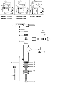 Bild von LAUFEN - HEBEL TWINPLUS 42MM K35 LAUFEN CHRO, Art.Nr. :WI570111100600