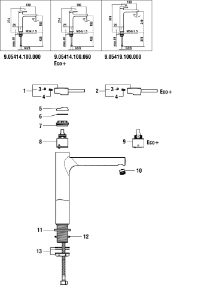 Bild von LAUFEN - HEBEL TWINPLUS 42MM K35 ECO+ LAUFEN CHRO, Art.Nr. :WI570111100680