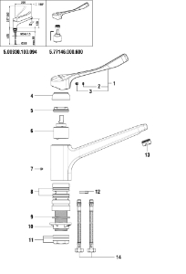 Bild von LAUFEN - HEBEL SPT. CITYPRO LIBERTY LAUFEN CHRO, Art.Nr. :WI570144100600
