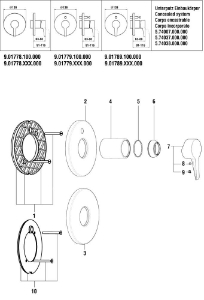 Bild von LAUFEN - HEBEL PURE d40MM E40 LAUFEN F423, Art.Nr. :WI570145423600