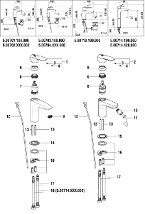 Bild von LAUFEN - HEBEL LAURIN LAUFEN 35 MM CHRO, Art.Nr. :WI570165100600