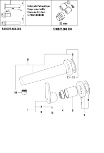 Bild von LAUFEN - HEBEL F25 NEWCLASSIC ZU SBOX 2P CHRO, Art.Nr. :WI570171100000