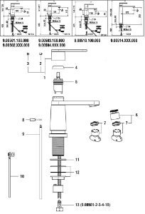Bild von LAUFEN - HEBEL NEWCLASSIC F25 SO CHRO, Art.Nr. :WI570173100000