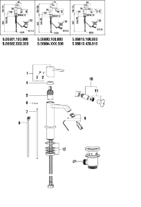 Bild von LAUFEN - HEBEL MEDA d35 LAUFEN CHRO, Art.Nr. :WI570218100600