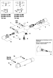 Bild von LAUFEN - TEMPERATURGRIFF KOMPLETT THERMOFIT CHRO, Art.Nr. :WI571002100000