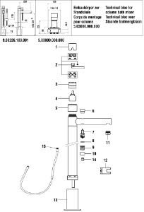 Bild von LAUFEN - DEKOR-HUELSE STANDSÄULEBADEMISCHER CHRO, Art.Nr. :WI577019100000