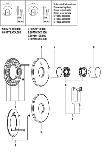 Bild von LAUFEN - DEKORRING SIMIBOX TWIN TRIATHLON CHRO, Art.Nr. :WI577051100000