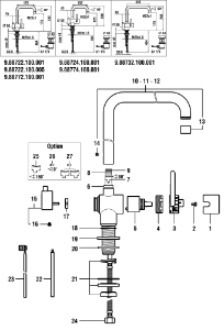 Bild von LAUFEN - DREHGRIFF KOMPLETT TWIN CHROM, Art.Nr. :WI9155808100001