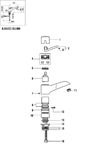 Bild von LAUFEN - GRIFF KOMPLETT CLASS II CHROM, Art.Nr. :WI9156145100001