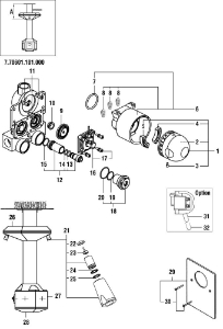 Bild von LAUFEN - ARMATUREN-GEHÄUSE UNTERTEIL MULTISTATION, Art.Nr. :WI7421961101