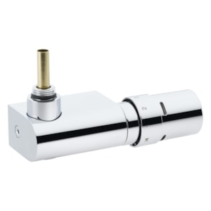 Bild von Danfoss - VHX/RTX-Sets (X-tra Collection), VHX-MONO, RTX, Eck, einzelner Anschluss, Chrom, Art.Nr. :013G4385