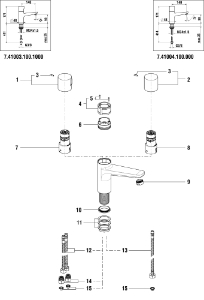 Bild von LAUFEN - GRIFF EASYTOUCH S40 MIXER CHRO, Art.Nr. :WI771049100600