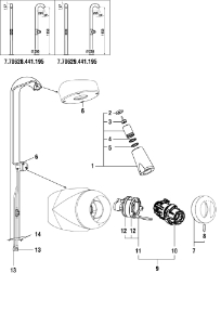 Bild von LAUFEN - GRIFF FÜR STANDBRAUSE LAUFEN F441, Art.Nr. :WI773251441600