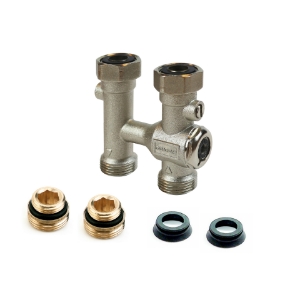 Bild von Flamco - comap - Autosar Hahnblock Durchgang ¾EK, Art.Nr. : 980202