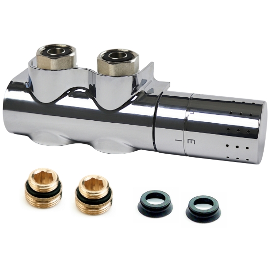 Bild von Flamco - comap - Autosar ThermodDesign Durchgang chrom, Art.Nr. : L234016001
