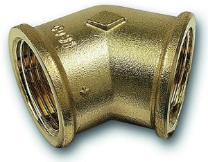 Bild von +GF+ Serie 8000 Gewindefittings Winkel 45° Siliziumbronze, Anmerkung -, Rp 1 1∕4, Art.Nr. :768120007