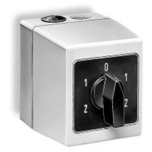 Bild von Helios - PWGW Polum- u. Wendeschalter 3-PH Motoren mit 2 getrennten Wicklungen, max. 25A, IP54, Art.Nr. : PWGW