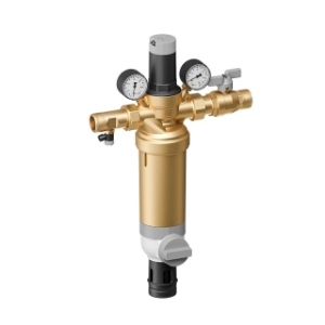 Bild von Honeywell Resideo Hauswasser-Station HS10S, 100 µm, bleifrei, Gewindetülle 2", Messing-Filtertasse, Art.Nr. :HS10S-2LFAAM