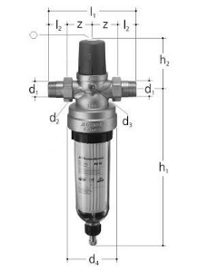 Bild von JRGURED Combi Hauswasserstation Rotguss, Anmerkung , DN 40, GN 1 1∕2, Zoll 1 1∕2, Art.Nr. :1350.560