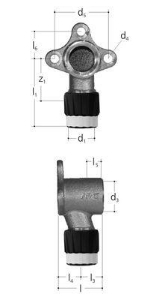 Bild von JRG Sanipex MT Armaturenanschluss einfach Rotguss, d 20, GN 3∕4, Art.Nr. :4610.357