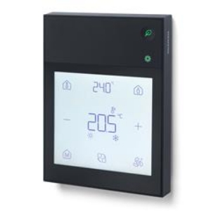 Bild von Siemens - Raumbediengerät, KNX, Temp., rel. Feuchtigkeit und CO2, schwarz, Art.Nr. :QMX6.P74-1BSC