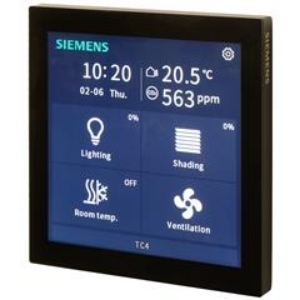 Bild von Siemens - KNX Touch Control TC4, 4" Touch Panel, schwarz, Art.Nr. :5WG1204-2SB22