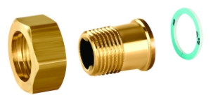 Bild von Honeywell Resideo - Anschlussverschraubung ASV-CS mit Außengewindetülle R 1 1/4, G 1 1/2, flach dichtend, Art.Nr.: ASV-CS-32-O-F2