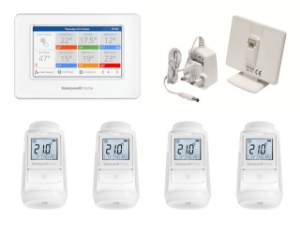 Picture of Honeywell Resideo - evohome Starter-Paket, bestehend aus 1x ATC938G4027, 1x ATF800, 4x HR93, Art.Nr.: ATP934G4002
