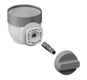 Picture of Honeywell Resideo - Umrüstsatz Rückspülautomatik F76S/HS10S 1/2" - 1 1/4" Bajonett auf ISO-Flansch, Art.Nr.: URS-1AR