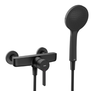Bild von KWC - FIT Dusche AD153 matt black, mit Brausegarnitur, Art.Nr. : 21.542.010.176