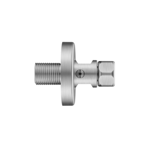 Bild von KWC - Wandanschluss 1/2"x1/2" L40 brushed steel, absperrbar, Art.Nr. : Z.538.343.177