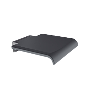 Bild von KWC MEDCARE - MEDC0013, Duschklappsitz, Gesamttiefe:458 mm, Gesamthöhe:95 mm, Rückenlehne:ja, Verdeckte Befestigung:ja, Art.Nr. : 3600003783