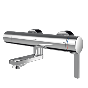 Bild von KWC F5L-Therm - F5LT1113, Thermostat-Einhebel-Wandbatterie mit vormontierter Hygieneeinheit, Ausladung des Auslaufs:100 mm, Drucklos:nein, Einstellbare Fließzeit:nein, Funktionsprinzip:manuell, Art.Nr. : 3600003807