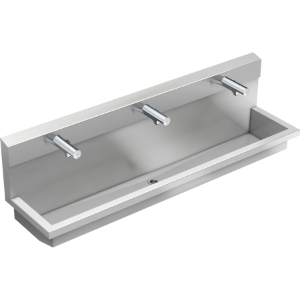 Bild von KWC PLANOX - PL18UEM, Waschplatzeinheit mit Elektronik-Waschplatzbatterien, Gesamttiefe:450 mm, Gesamthöhe:530 mm, Material:Edelstahl, Materialtyp:1.4301 Chromnickelstahl V2A, Art.Nr. : 3600004044