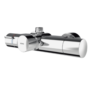 Bild von KWC F5S-Therm - F5ST2109, Selbstschluss-Thermostat-Wandbatterie mit vormontierter Hygieneeinheit, Gesamttiefe:175 mm, Gesamthöhe:70 mm, Zusätzliche Verbindungen:nein, mit Rückflussverhinderer:ja, Art.Nr. : 3600008422