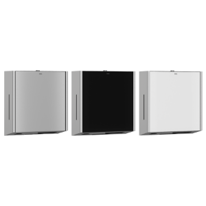 Bild von KWC EXOS. - EXO600X, Papierhandtuchspender für Aufputzmontage, Materialstärke:1.2 mm, Gesamttiefe:120 mm, Füllmenge:400, Füllmenge Me:Handtücher, Art.Nr. : 3600008766