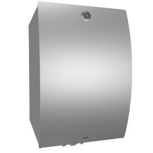 Bild von KWC STRATOS - STR635B, Papierrollenbox für Aufputzmontage, Materialstärke:1.5 mm, Gesamttiefe:241 mm, Füllmenge:190, Füllmenge Me:mm Durchmesser, Art.Nr. : 3600008865