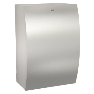 Bild von KWC STRATOS - STR611, Hygieneabfallbehälter für Aufputzmontage, Materialstärke:1.5 mm, Gesamttiefe:134 mm, Füllvolumen:3.8 Liter, Klappe:ja, Art.Nr. : 3600008914