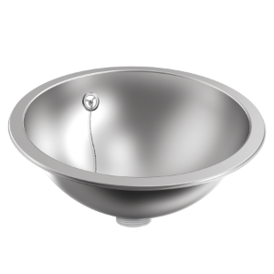 Bild von KWC RONDO - RDX380, Einlege- und Unterbau-Rundbecken, Becken: Höhe:149 mm, Becken: Tiefe:380 mm, Beckenposition:mittig, Oberflächenbehandlung des Beckens:seidenmatt, Art.Nr. : 3600009752